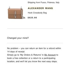 ALEXANDER WANG hook crossbody bag